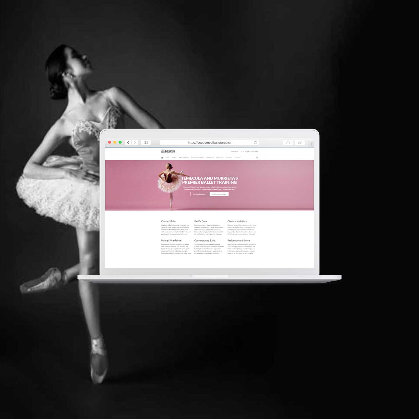 ballet website design
