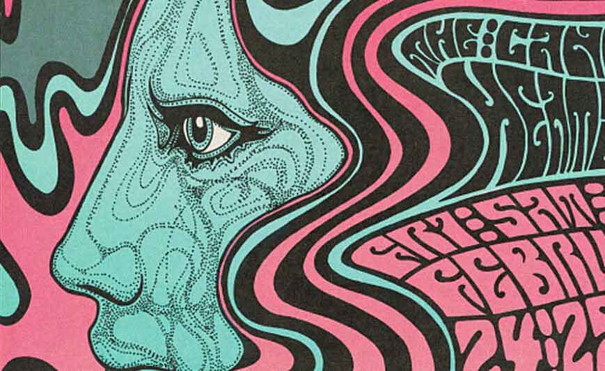psychedelic and retro graphic design