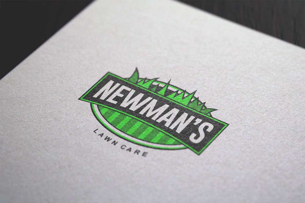 logo design for newmans lawn care